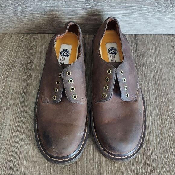 Arizona Jean Co Vintage Brown Leather Oxfords Size 7 - Picture 3 of 10